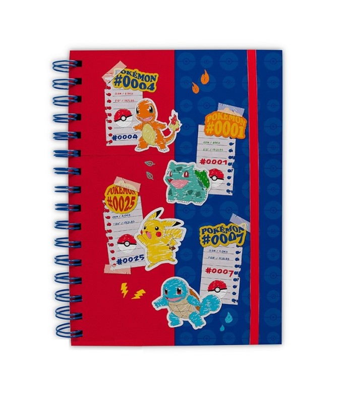 Carnet - Pokemon - Starters & Pikachu