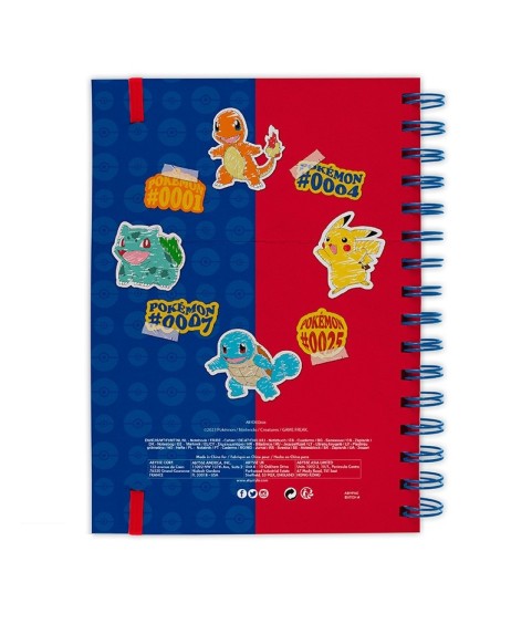 Notebook - Pokemon - Starters & Pikachu