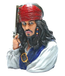 Objet de décoration - Tirelire - Pirates des Caraibes - Jack Sparrow