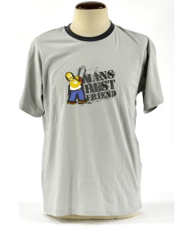 T-shirt - The Simpsons - Man's Best Friend - M Homme 