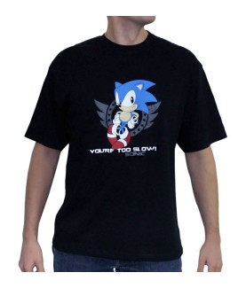T-shirt - Sonic the Hedgehog - You're too slow - L Homme 