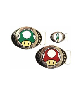 Ceinture - Super Mario - Champignon - Boucle de ceinture - Unisexe 