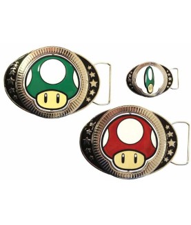Ceinture - Super Mario - Champignon - Boucle de ceinture - Unisexe 