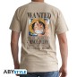 T-shirt - One Piece - Wanted - Monkey D. Luffy - XL Unisexe 