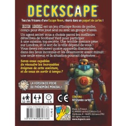 Escape Game - Coopératif - Cartes - Casse tête/Réflexion - Deckscape - Le destin de Londres