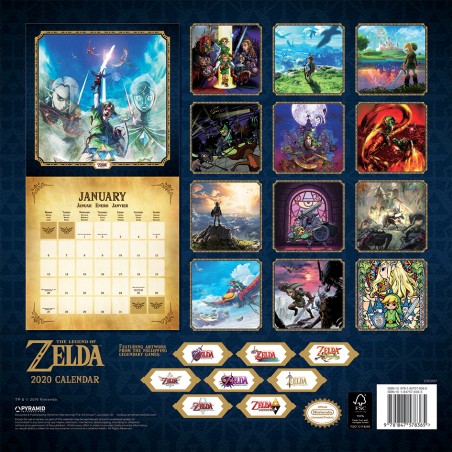 Calendar - Zelda - 2020