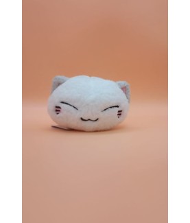 Peluche - Nemuneko - Blanc - Coll. avec poche