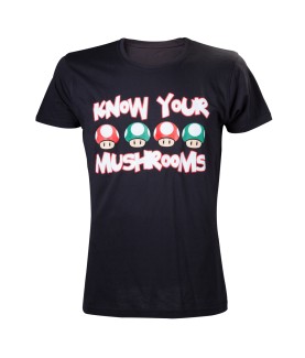 T-shirt - Nintendo - Know your Mushrooms - XL Homme 