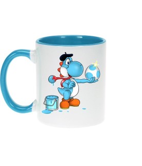 Becher - Tasse(n) - Parodie - Clear Blue Yoshi