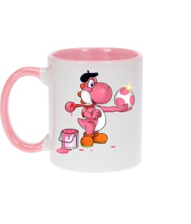 Becher - Tasse(n) - Parodie - Rosa Yoshi