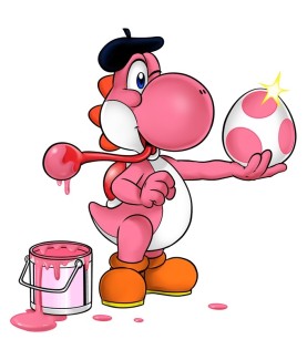Becher - Tasse(n) - Parodie - Rosa Yoshi