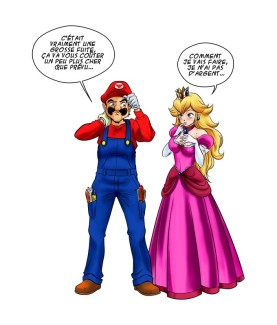 Becher - Tasse(n) - Parodie - Mario & Peach