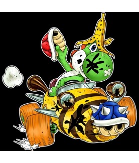Umhängetasche - Parodie - Yoshi Kart Fighter