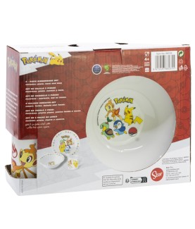 Set of dishes - Pokemon - Sinnoh Starters & Pikachu