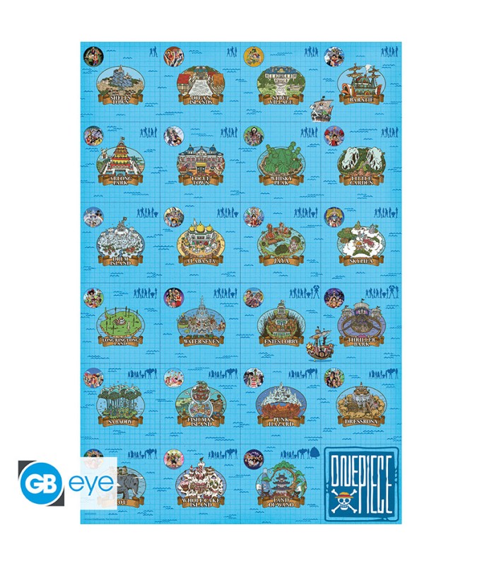 Poster - Rolled and shrink-wrapped - One Piece - Log itinerary