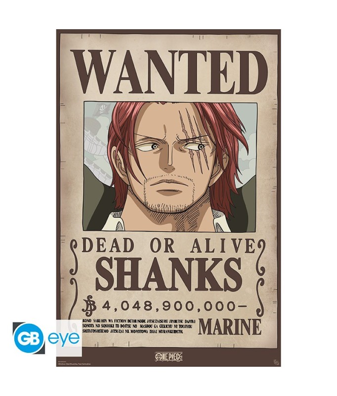 Poster - Roulé et filmé - One Piece - Shanks le Roux