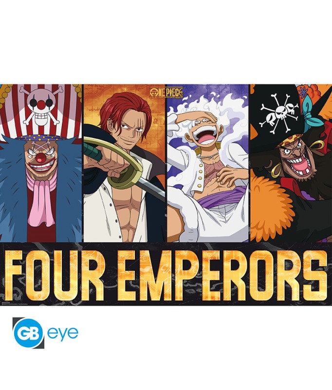 Poster - Roulé et filmé - One Piece - Les Quatres Empereurs