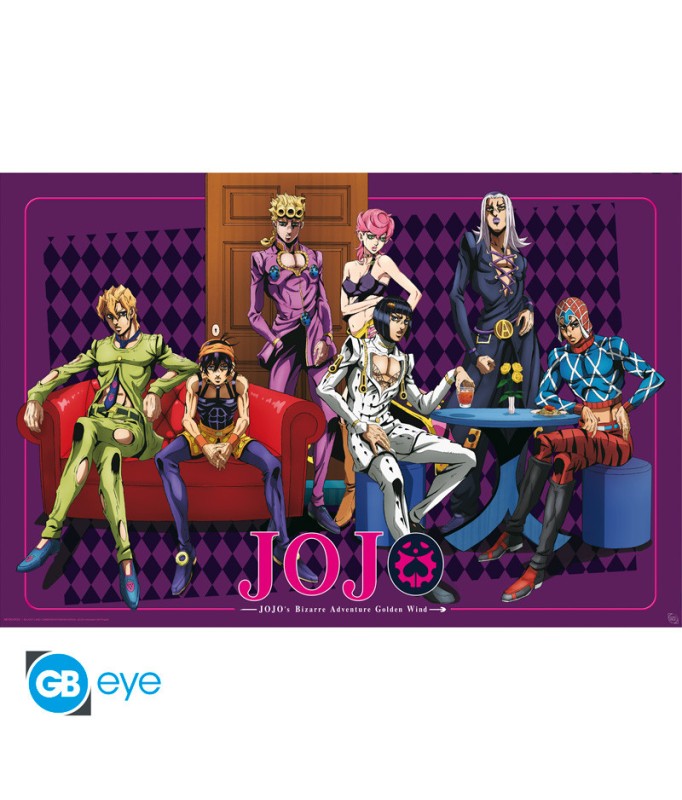 Poster - Roulé et filmé - Jojo's Bizarre Adventure - Golden Wind Team