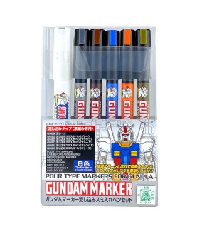 Marqueur pour maquettes - Accessoires maquettes - Gundam - Extra thin type for panel lines set