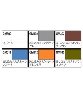 Marqueur pour maquettes - Accessoires maquettes - Gundam - Extra thin type for panel lines set