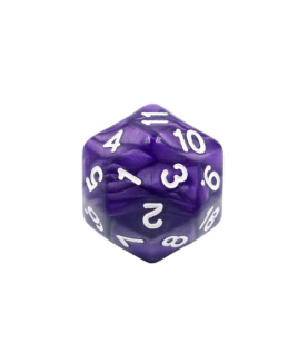 Set de dés - Dés - Dé à 30 faces - Violet perle