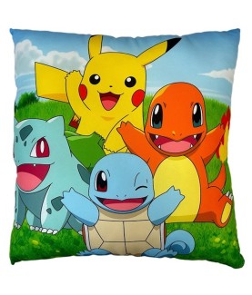 Coussin - Pokemon - Starter Kanto & Pikachu - 40x40 