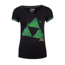 T-shirt - Zelda - Triforce Splatter - M Femme 