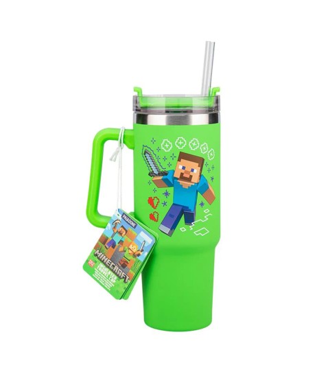 Travel Mug - Minecraft - Creeper vs Steve