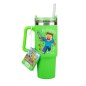 Travel Mug - Minecraft - Creeper vs Steve