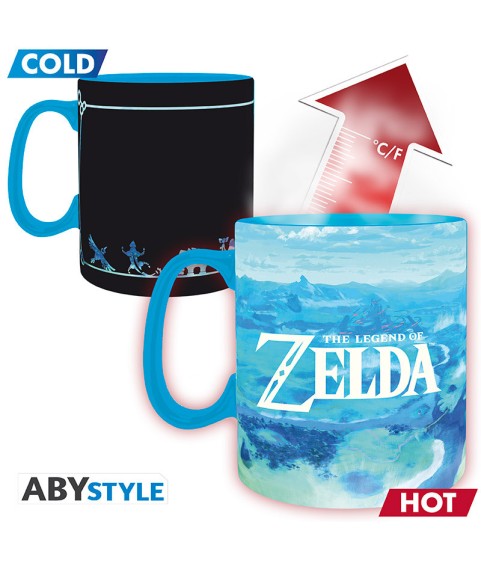 Mug - Thermo-réactif - Zelda - Link & Zelda