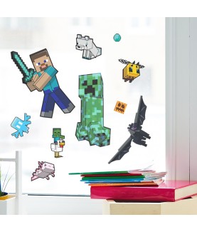 Aufkleber - Stickers - Minecraft - World - Cling Decals