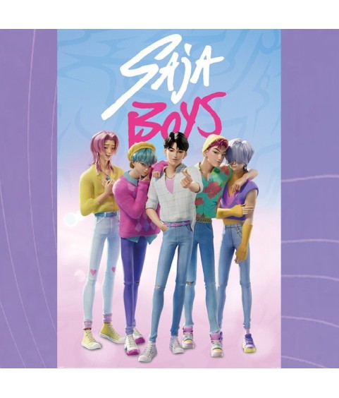 Poster - Gerollt und mit Folie versehen - KPop Demon Hunters - Saja Boys