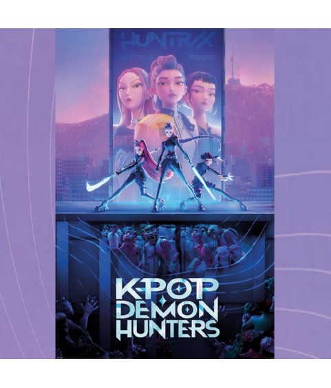 Poster - Gerollt und mit Folie versehen - KPop Demon Hunters - Key Art - Huntrix