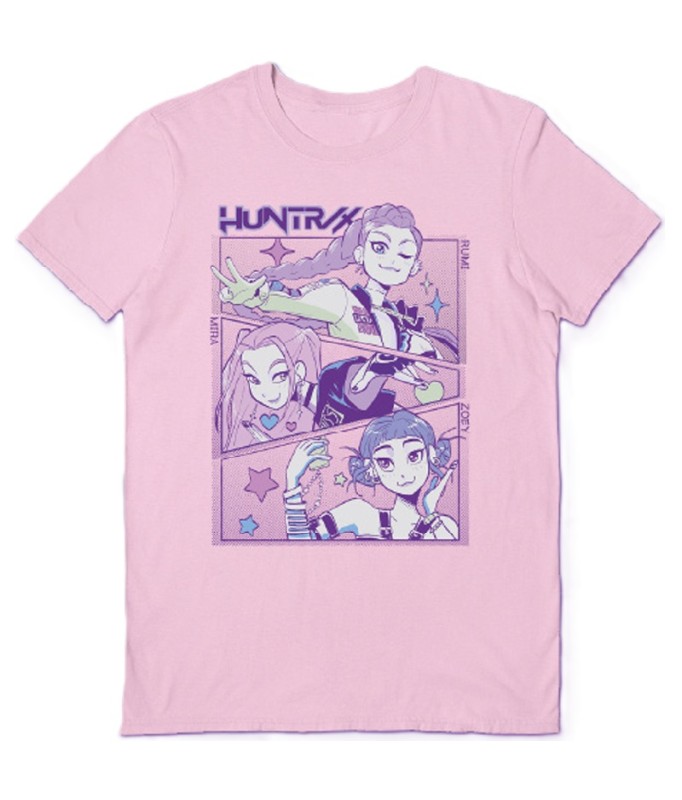 T-shirt - KPop Demon Hunters - Huntrix Light Pink - M