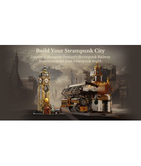 Construction kit - Steampunk - Steampunk Clock Tower Park