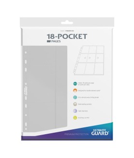 Portfolio - Side-Loading - 18-Pocket Pages (10ct) - Blanc