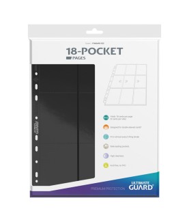 Portfolio - Side-Loading - 18-Pocket Pages (10ct) - Noir