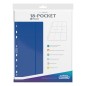 Portfolio - Side-Loading - 18-Pocket Pages (10ct) - Blue