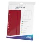 Portfolio - Side-Loading - 18-Pocket Pages (10ct) - Red