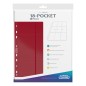 Portfolio - Side-Loading - 18-Pocket Pages (10ct) - Red