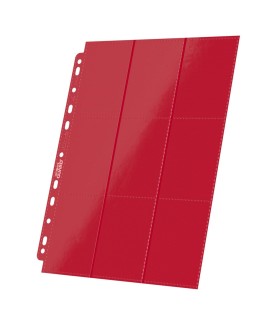 Portfolio - Side-Loading - 18-Pocket Pages (10ct) - Red