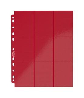 Portfolio - Side-Loading - 18-Pocket Pages (10ct) - Red
