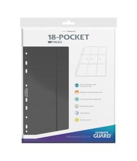 Portfolio - Side-Loading - 18-Pocket Pages (10ct) - Grey