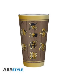 Set - Damaged packaging - One Piece - Glass XXL + Pin's + Notebook "Skull"