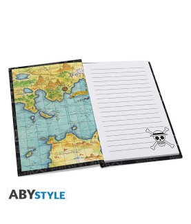 Set - Damaged packaging - One Piece - Glass XXL + Pin's + Notebook "Skull"