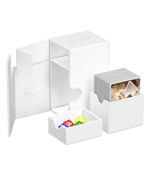 Deckbox - Flip´n´Tray 80+ - Weiss - XenoSkin