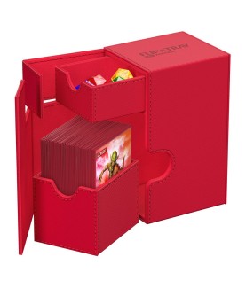 Boîte pour cartes - Flip´n´Tray 80+ - Rouge - XenoSkin