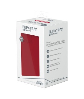 Boîte pour cartes - Flip´n´Tray 80+ - Rouge - XenoSkin