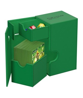 Boîte pour cartes - Flip´n´Tray 80+ - Vert - XenoSkin