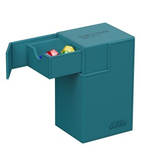 Boîte pour cartes - Flip´n´Tray 80+ - Bleu Pétrole - XenoSkin